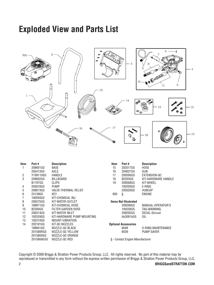 BRIGGS AND STRATTON, 020401-0, IPL.2